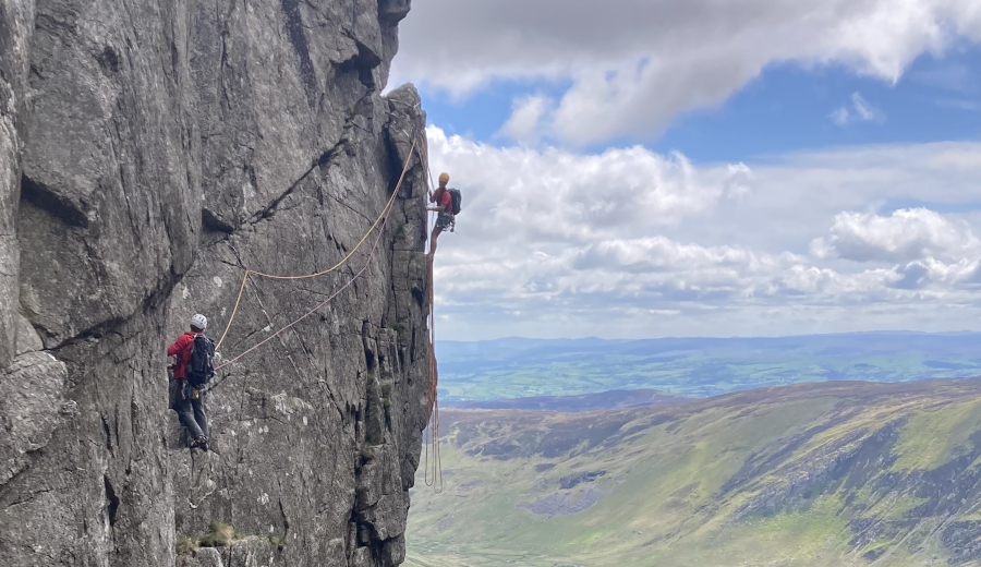 A guided multi pitch rock climbing trip in Snowdonia North Wales